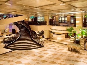 The Lobby of the Sheraton Hotel